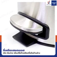 ถังขยะสแตนเลส แบบเหยียบ ทรงกลม 5 ลิตร 20.5x26x27.5 cm ถังขยะสแตนเลส แบบเหยียบ ทรงกลม 5 ลิตร 20.5x26x27.5 cm
