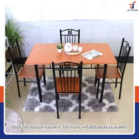 ชุดโต๊ะรับประทานอาหาร โต๊ะกินข้าว 4 ที่นั่ง 67x120x72 ซม. 403-12B ชุดโต๊ะรับประทานอาหาร โต๊ะกินข้าว 4 ที่นั่ง 67x120x72 ซม. 403-12B