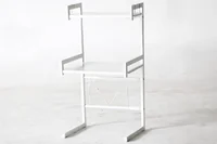 ชั้นวางของ สแตนเลส ในห้องครัว 43-65x32x75 ซม. สีขาว ZM-00024-W