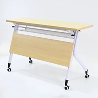 โต๊ะทำงาน โต๊ะอเนกประสงค์พับได้ รุ่นล้อเลื่อน 40x120x76 cm