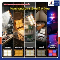 ไฟสปอร์ตไลท์ 4 ช่อง โซล่าเซลล์ แบบพกพา มีพาวเวอร์แบงค์ในตัว 2400 mAh DK-STS88 ไฟสปอร์ตไลท์ 4 ช่อง โซล่าเซลล์ แบบพกพา มีพาวเวอร์แบงค์ในตัว 2400 mAh DK-STS88