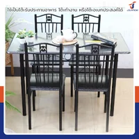 ชุดโต๊ะรับประทานอาหาร โต๊ะกินข้าว 4 ที่นั่ง 67x120x72 ซม. 403-17B ชุดโต๊ะรับประทานอาหาร โต๊ะกินข้าว 4 ที่นั่ง 67x120x72 ซม. 403-17B