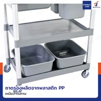 รถเข็น 3 ชั้น รถเข็นเก็บจาน รถเข็นศูนย์อาหาร ขนาดเล็ก พร้อมถาดเก็บจาน สีเทา H0481 รถเข็น 3 ชั้น รถเข็นเก็บจาน รถเข็นศูนย์อาหาร ขนาดเล็ก พร้อมถาดเก็บจาน สีเทา H0481
