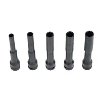 ชุดบล็อกยาว บล็อกลม ลูกบล็อกยาว 128 mm ขนาด1/2" (4 หุน) 5 ชิ้น