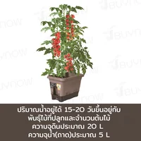 กระถางต้นไม้ 500 ML รดน้ำอัตโนมัติ สีน้ำตาล JP QUALITY 28x50x32 ซม. MA-2282 กระถางต้นไม้ 500 ML รดน้ำอัตโนมัติ สีน้ำตาล JP QUALITY 28x50x32 ซม. MA-2282