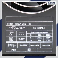 ตู้เชื่อมไฟฟ้า MMA 20-250A JBUYNOW ROYCE MMA-250 ตู้เชื่อมไฟฟ้า MMA 20-250A JBUYNOW ROYCE MMA-250
