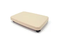 ฐานรอง พลาสติก แบบรถเข็น 5 ล้อ JP QUALITY SIZEL 28x41x7 ซม. สีเบจ 4973230405241