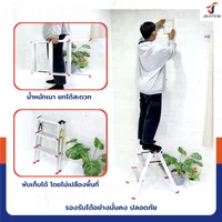 บันไดอลูมิเนียม (3 ขั้น สูง 0.7 เมตร) ทรงA ขึ้นลงสองทาง JBUYNOW TD-3 บันไดอลูมิเนียม (3 ขั้น สูง 0.7 เมตร) ทรงA ขึ้นลงสองทาง JBUYNOW TD-3