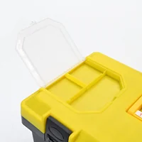 กล่องเครื่องมือพลาสติก 23 นิ้ว แบบมีถาดรองด้านใน 30x52x25 cm สีเหลือง-ดำ กล่องเครื่องมือพลาสติก 23 นิ้ว แบบมีถาดรองด้านใน 30x52x25 cm สีเหลือง-ดำ