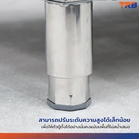 ตู้สแตนเลส เกรด 201 เคาท์เตอร์ครัว มีชั้นวางของบน เปิด 2 ฝั่ง 75x160x145 cm