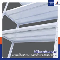 ชั้นวางของเหล็ก 5 ชั้น ชั้นวางอเนกประสงค์ 30x70x150 cm สีขาว ชั้นวางของเหล็ก 5 ชั้น ชั้นวางอเนกประสงค์ 30x70x150 cm สีขาว