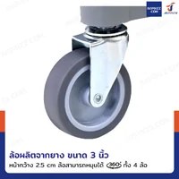 รถเข็น 3 ชั้น รถเข็นเก็บจาน รถเข็นศูนย์อาหาร ขนาดเล็ก พร้อมถาดเก็บจาน สีเทา H0481 รถเข็น 3 ชั้น รถเข็นเก็บจาน รถเข็นศูนย์อาหาร ขนาดเล็ก พร้อมถาดเก็บจาน สีเทา H0481