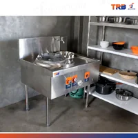 เตาแก๊สหัวเดี่ยว แรงดันสูง เตาอุตสาหกรรม อ่างน้ำ+ก๊อก 95x80x85 ซม. TRB เตาแก๊สหัวเดี่ยว แรงดันสูง เตาอุตสาหกรรม อ่างน้ำ+ก๊อก 95x80x85 ซม. TRB