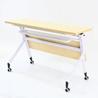 โต๊ะทำงาน โต๊ะอเนกประสงค์พับได้ รุ่นล้อเลื่อน 40x120x76 cm