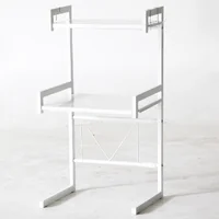 ชั้นวางของ สแตนเลส ในห้องครัว 43-65x32x75 ซม. สีขาว ZM-00024-W