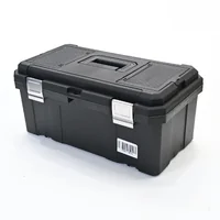 กล่องเครื่องมือพลาสติก 21 นิ้ว แบบมีถาดรองด้านใน 28x49x22 cm สีดำ