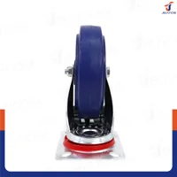 ล้อ 5 นิ้ว แป้นเป็น มีเบรก RUBBER+PP สีน้ำเงิน JBUYNOW JF-1075125