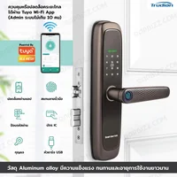 กลอนประตูดิจิตอล Digital Door Lock สแกนลายนิ้วมือ รหัสผ่าน IC การ์ด รุ่น F32K2 กลอนประตูดิจิตอล Digital Door Lock สแกนลายนิ้วมือ รหัสผ่าน IC การ์ด รุ่น F32K2