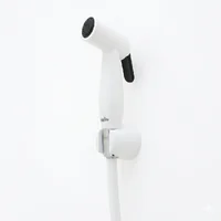 ชุดสายฉีดชำระ พร้อมสาย PVC และขาเสียบ สีขาว หน้าสีดำ A45-BK