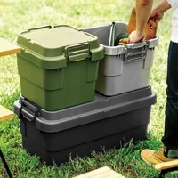 กล่องลังเก็บของ 20L JP QUALITY หนาไม่ไฟฟ้าสถิต 28x38x36 ซม. สีเขียว TRUNK CARGO TC-20S GR
