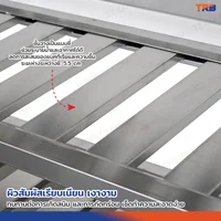 TRB ชั้นวางของสแตนเลส เกรด 201 แบบซี่ 5 ชั้น 50x110x150 CM TRB ชั้นวางของสแตนเลส เกรด 201 แบบซี่ 5 ชั้น 50x110x150 CM