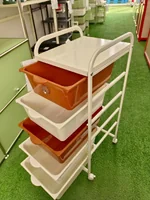 ลิ้นชักเก็บของ 5 ชั้น พร้อมล้อเลื่อน 31x36x82.5 cm สีขาว-น้ำตาล ลิ้นชักเก็บของ 5 ชั้น พร้อมล้อเลื่อน 31x36x82.5 cm สีขาว-น้ำตาล