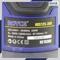 เครื่องขัดกระดาษทรายไฟฟ้าแบบกลม 5 นิ้ว (125 MM) มีถุงเก็บฝุ่น JBUYNOW ROYCE ROS125-350 เครื่องขัดกระดาษทรายไฟฟ้าแบบกลม 5 นิ้ว (125 MM) มีถุงเก็บฝุ่น JBUYNOW ROYCE ROS125-350