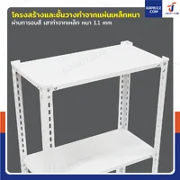 ชั้นวางของเหล็ก 3 ชั้น ชั้นวางอเนกประสงค์ 30x60x100 cm สีขาว CR-3060100-3W ชั้นวางของเหล็ก 3 ชั้น ชั้นวางอเนกประสงค์ 30x60x100 cm สีขาว CR-3060100-3W