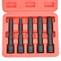 ชุดบล็อกยาว บล็อกลม ลูกบล็อกยาว 128 mm ขนาด1/2" (4 หุน) 5 ชิ้น