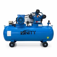 Unity ปั๊มลม 350 ลิตร 4แรงม้า 3สูบ หัวเหลี่ยม สีฟ้า UN-350L