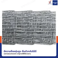 รั้วตาข่าย รั้วตาข่ายถักปม ช่อง 4x4 นิ้ว หนา 2 มม. 2x30 เมตร