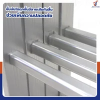 บันไดพับได้ อลูมิเนียมแท้ทั้งตัว 8 ขั้น 2.4M SMJ4X2