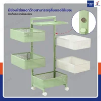 ชั้นวางของ 5 ชั้น อเนกประสงค์ มีล้อ 27x35x88 cm สีเขียว-ขาว ชั้นวางของ 5 ชั้น อเนกประสงค์ มีล้อ 27x35x88 cm สีเขียว-ขาว