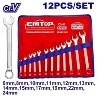 ชุดประแจรวม แหวนข้างปากตาย 12 ชิ้น 6-24MM ECSS11201