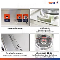 เตาแก๊สหัวคู่ แรงดันสูง เตาอุตสาหกรรม อ่างน้ำ+ก๊อก 130x80x85 ซม. TRB เตาแก๊สหัวคู่ แรงดันสูง เตาอุตสาหกรรม อ่างน้ำ+ก๊อก 130x80x85 ซม. TRB
