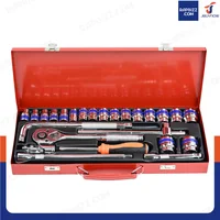 ชุดบล็อก 25 ชิ้น 1/2 นิ้ว (4 หุน) 10-32MM CR-V JBUYNOW SRUNV A2-D02501