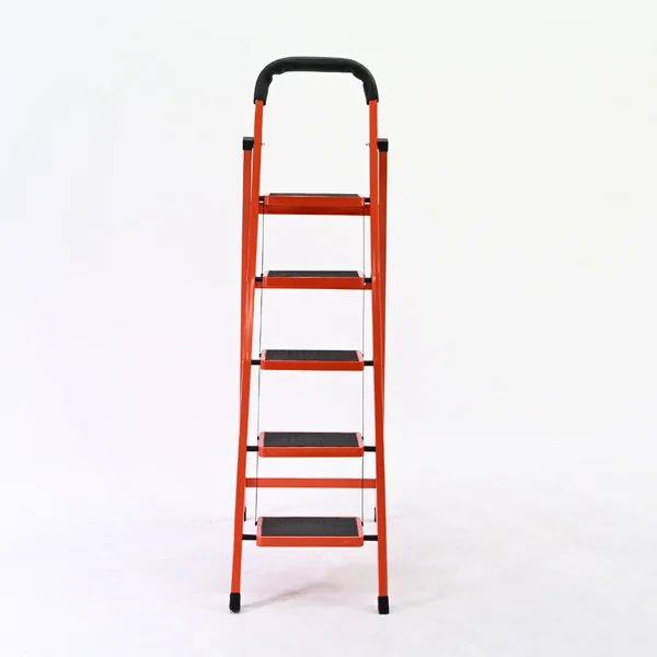 บันไดเหล็ก 5 ขั้น มีราวจับ รับน้ำหนักได้ 150 KG สีส้ม 25X35-5 image 2 บันไดเหล็ก 5 ขั้น มีราวจับ รับน้ำหนักได้ 150 KG สีส้ม 25X35-5 image 2