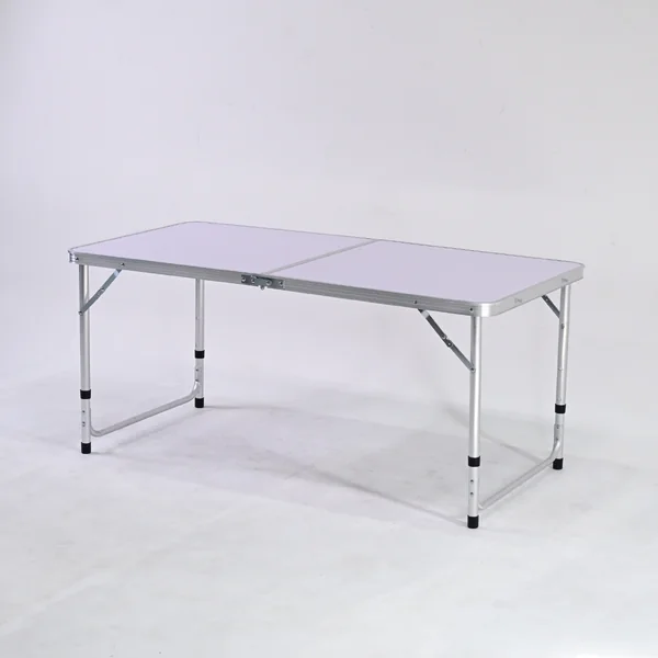 โต๊ะสนามพับได้อลูมิเนียม ปรับความสูงได้ 3 ระดับ 60x120x70 cm สีขาว TC-R1260 image 2 โต๊ะสนามพับได้อลูมิเนียม ปรับความสูงได้ 3 ระดับ 60x120x70 cm สีขาว TC-R1260 image 2