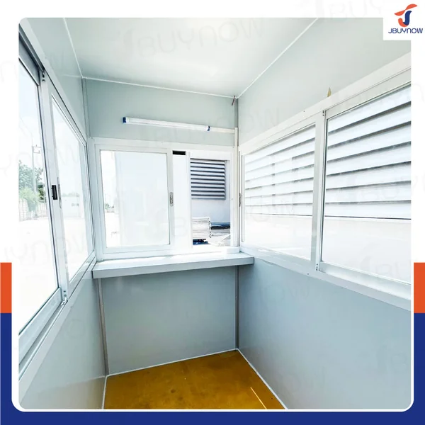 ป้อมยาม ป้อม รปภ. สำเร็จรูป 1.2x2.0x2.3M สีขาว image 8 ป้อมยาม ป้อม รปภ. สำเร็จรูป 1.2x2.0x2.3M สีขาว image 8