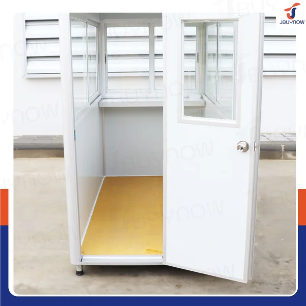 ป้อมยาม ป้อม รปภ. สำเร็จรูป 1.2x2.0x2.3M สีขาว image 7 ป้อมยาม ป้อม รปภ. สำเร็จรูป 1.2x2.0x2.3M สีขาว image 7