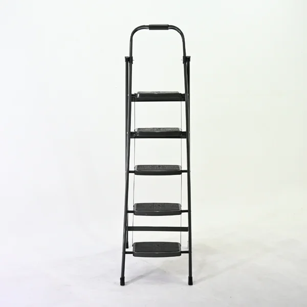 บันไดเหล็ก 5 ขั้น มีราวจับ รับน้ำหนักได้ 150 KG สีเทา XD-5 image 2