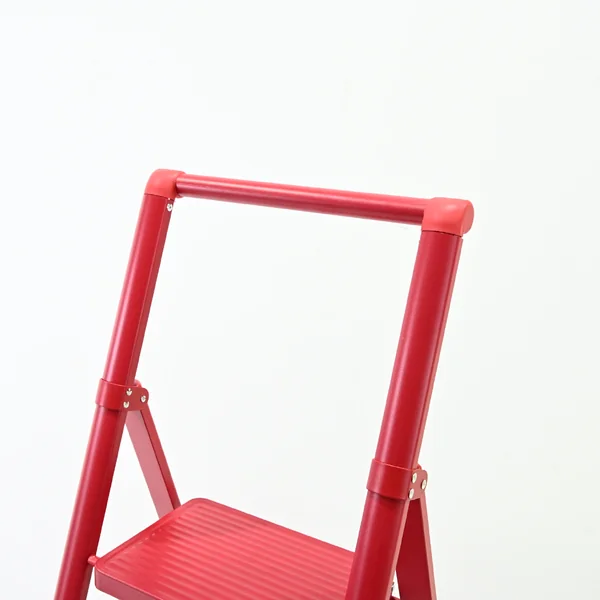 บันไดเหล็ก 4 ขั้น มีราวจับ รับน้ำหนักได้ 150 KG สีแดง F4-4 image 4