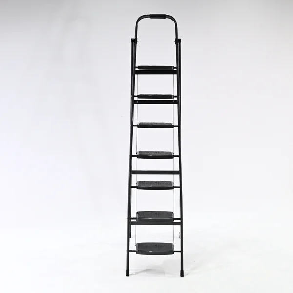 บันไดเหล็ก 7 ขั้น มีราวจับ รับน้ำหนักได้ 150 KG สีเทา XD-7 image 2