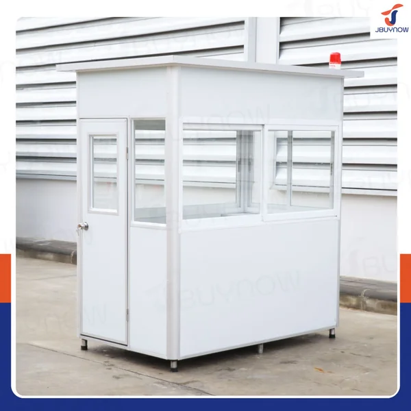 ป้อมยาม ป้อม รปภ. สำเร็จรูป 1.2x2.0x2.3M สีขาว image 4 ป้อมยาม ป้อม รปภ. สำเร็จรูป 1.2x2.0x2.3M สีขาว image 4