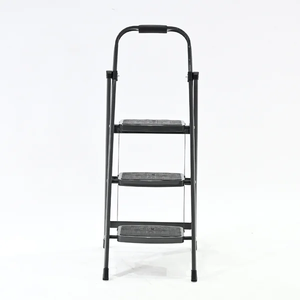 บันไดเหล็ก 3 ขั้น มีราวจับ รับน้ำหนักได้ 150 KG สีเทา XD-3 image 2