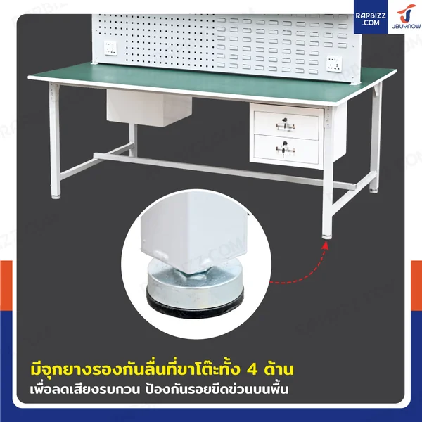โต๊ะโรงงาน โต๊ะประกอบชิ้นงาน มีที่เสียบเอกสาร ป้องกันไฟฟ้าสถิตย์ สำหรับทำงาน 2 ฝั่ง 120x180x180 cm image 7 โต๊ะโรงงาน โต๊ะประกอบชิ้นงาน มีที่เสียบเอกสาร ป้องกันไฟฟ้าสถิตย์ สำหรับทำงาน 2 ฝั่ง 120x180x180 cm image 7