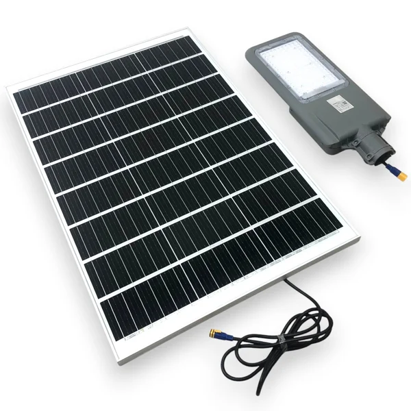 โคมถนนโซล่าเซลล์ 200W Daylight LED Philip รุ่นแผงใหญ่ พร้อมเสา 8 เมตร image 3