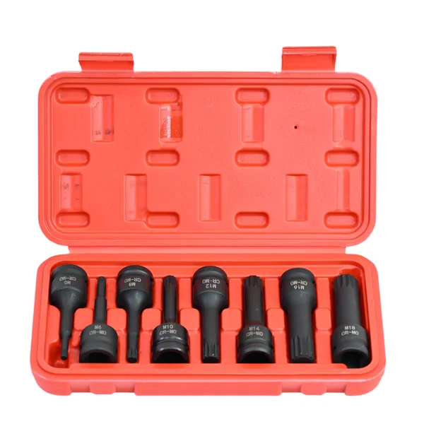 ชุดบล็อก บล็อกลม บล็อกM ขนาด 1/2” (4หุน) 8 ชิ้น (หัว 12 แฉก)
