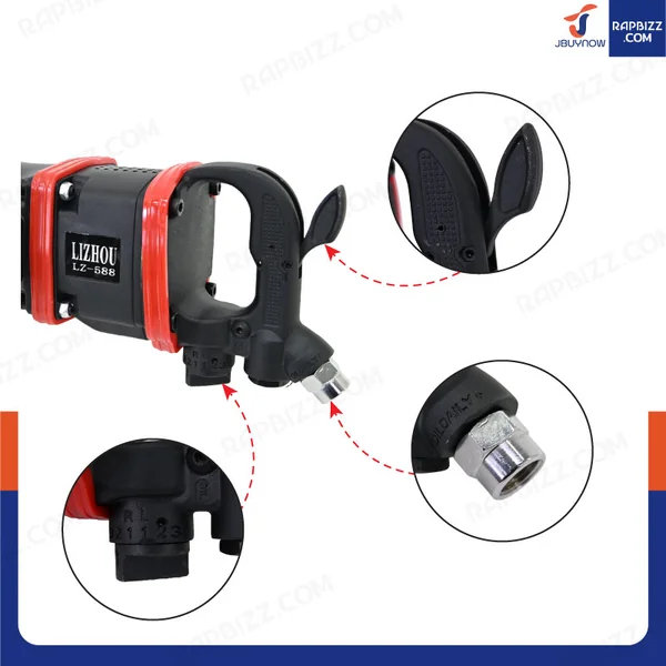 LIZHOU บล็อกลม 1 นิ้ว 3500 N.m RB230731-16 image 6