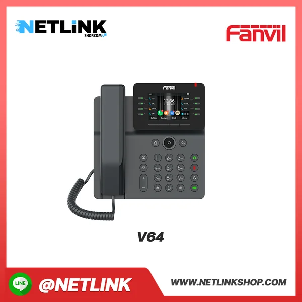V64 | FANVIL โทรศัพท์ IP Phone ตั้งโต๊ะ